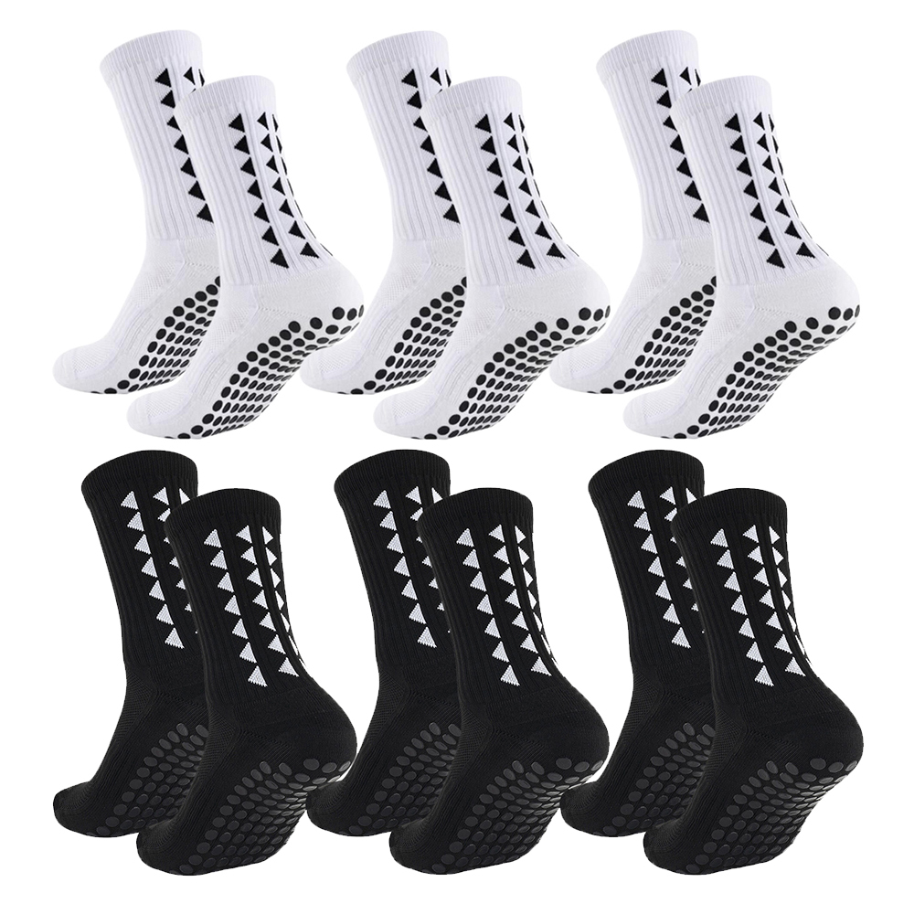 Ankle Support Badminton - 6足組 メンズ レディース 滑り止めグリップソックス アスレチック ハイキング