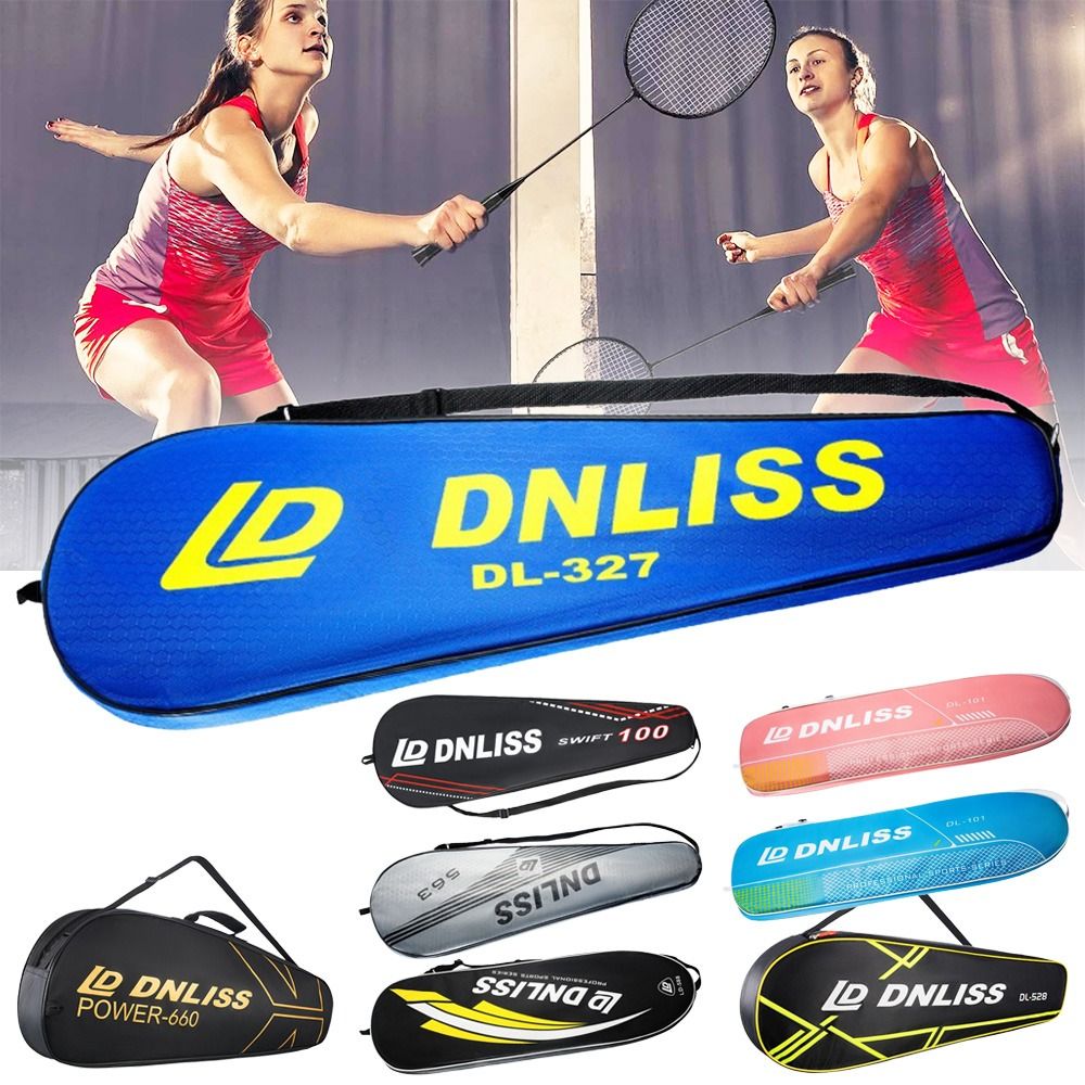 Racket Cover Bag - 保護ポーチ厚いバドミントンラケットバッグオックスフォードポータブルラケット保護カバーテニス収納バドミントンラケット