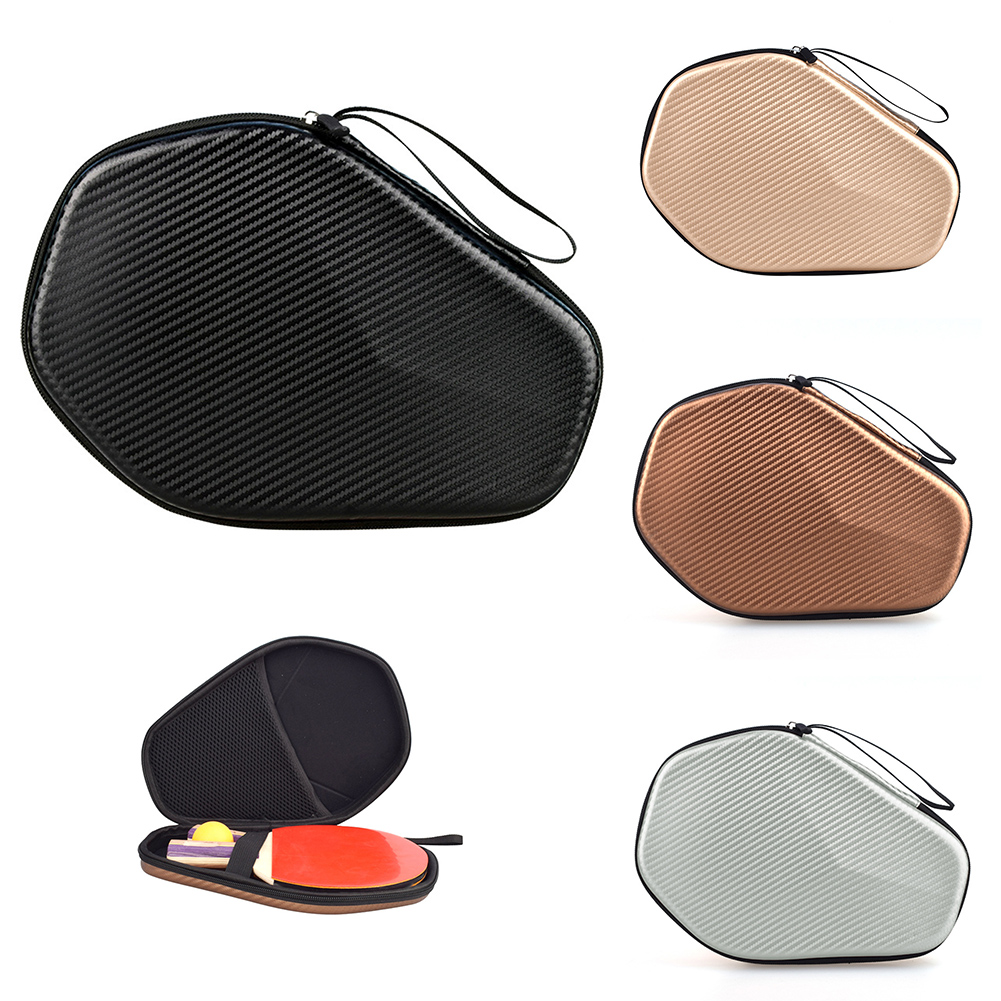 Racket Cover Bag - 1pc 卓球ラケットケースバッグピンポンパドル収納袋ポータブル防水ジッパーハンドバッグ卓球アクセサリー