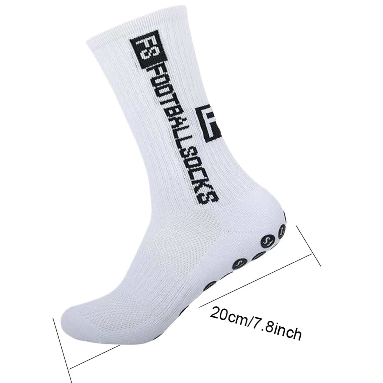 男性女性ノンスリップグリップソックス耐衝撃性サッカーバスケッ - Ankle Support Badminton のレビューと価格
