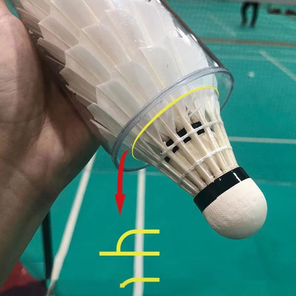 磁気羽根収納チューブバレル透明バドミントンシリンダー耐久性の - Badminton Youtube のレビューと価格