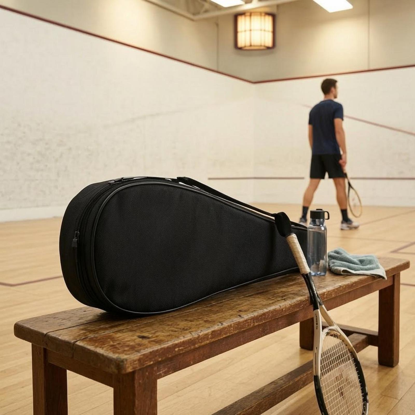 ラケット収納ケース スクワッシュラケット用 ティアドロップ型 - Racket Cover Bag のレビューと価格
