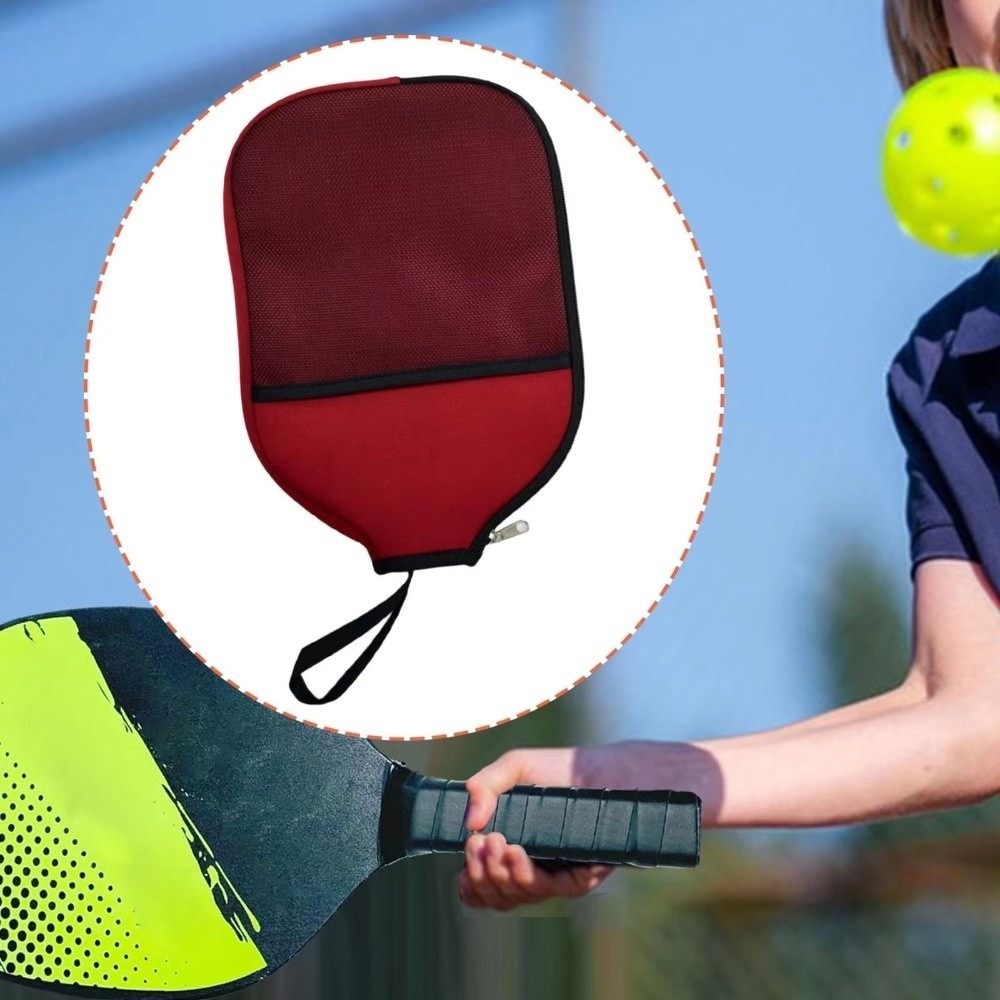 ジッパー付きポーチ ピックルボールラケットカバー 防水設計  - Racket Cover Bag のレビューと価格
