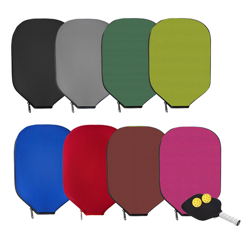 ネオプレン製ピックルボールパドルカバー ジッパー付き ポータ - Racket Cover Bag のレビューと価格